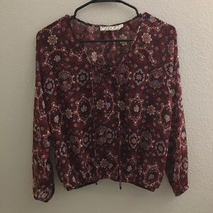 ✨Chloe K Long Sleeved Floral Blouse